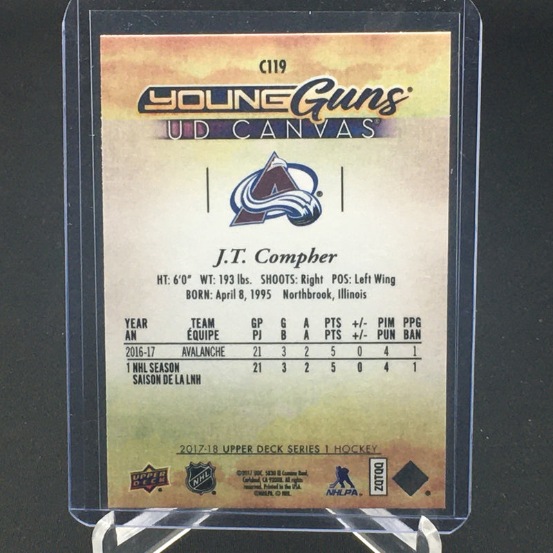 2017 UPPER DECK SERIES ONE - UD CANVAS - YOUNG GUNS - J. COMPHER -