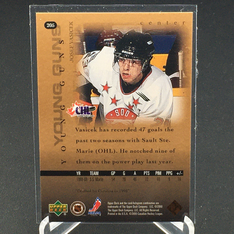 2000 UPPER DECK SERIES ONE - YOUNG GUNS - J. VASICEK -