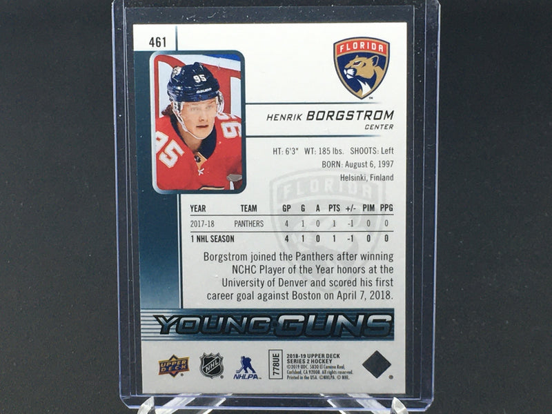 2018 UPPER DECK SERIES TWO - YOUNG GUNS - C. BORGSTROM -