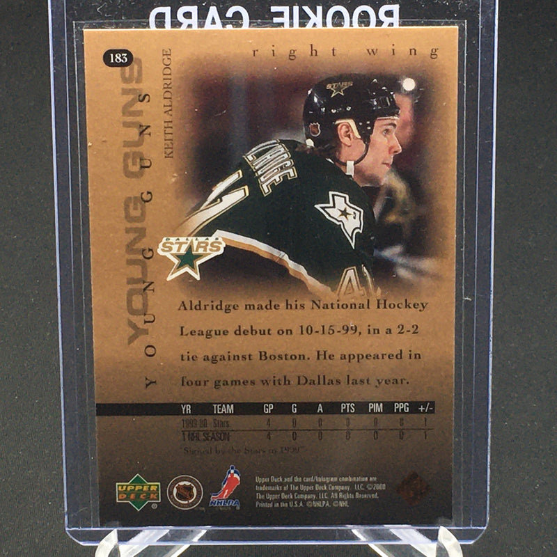 2000 UPPER DECK SERIES ONE - YOUNG GUNS - K. ALDRIGE -