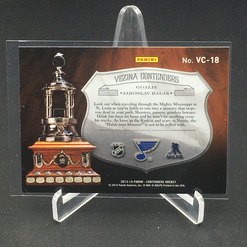 2013 PANINI CONTENDERS - VEZINA CONTENDERS - J. HALAK - #VC-18 - #'D/499