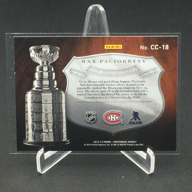 2013 PANINI CONTENDERS - CUP CONTENDERS - M. PACIORETTY - #CC-18 - #'D/499