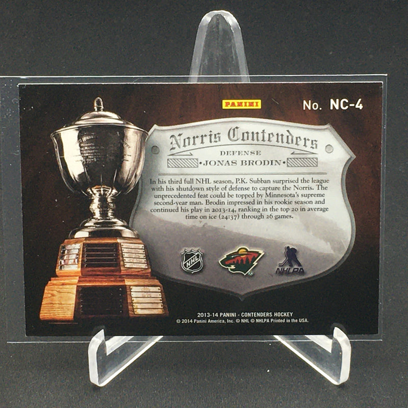 2013 PANINI CONTENDERS - NORRIS CONTENDERS - J. BRODIN - #NC-4 - #'D/499 - RC
