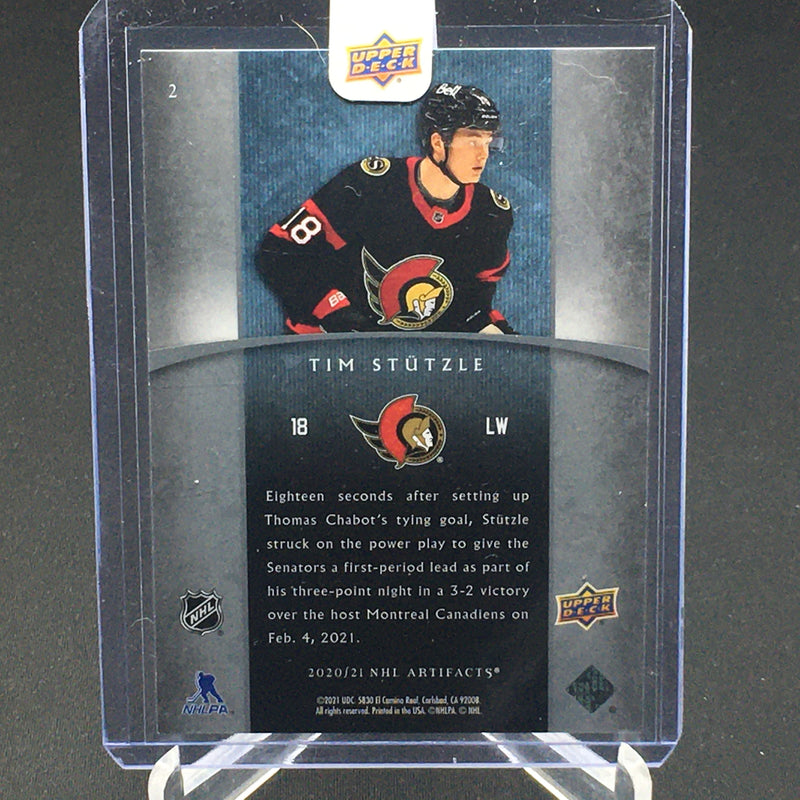 2020 UPPER DECK ARTIFACTS - ROOKIE TRIBUTE - T. STUTZLE - #2 - #'D/750 - RC