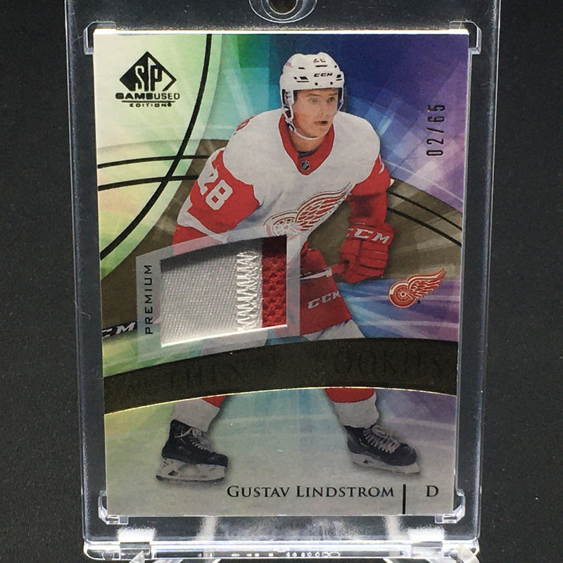 2020 UPPER DECK SP GAME USED - AUTHENTIC ROOKIES - G. LINDSTROM - #143 - #'D/65 - RELIC