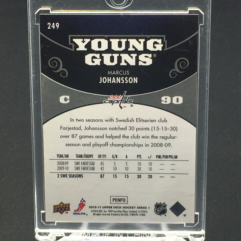 2010 UPPER DECK SERIES ONE - YOUNG GUNS - M. JOHANSSON -
