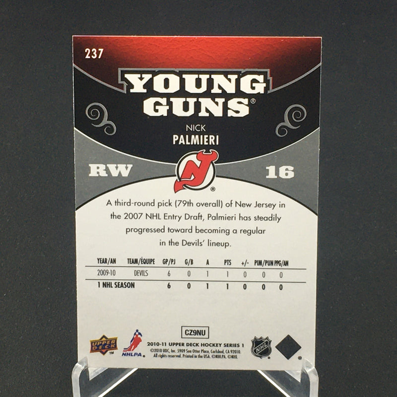 2010 UPPER DECK SERIES ONE - YOUNG GUNS - N. PALMIERI -