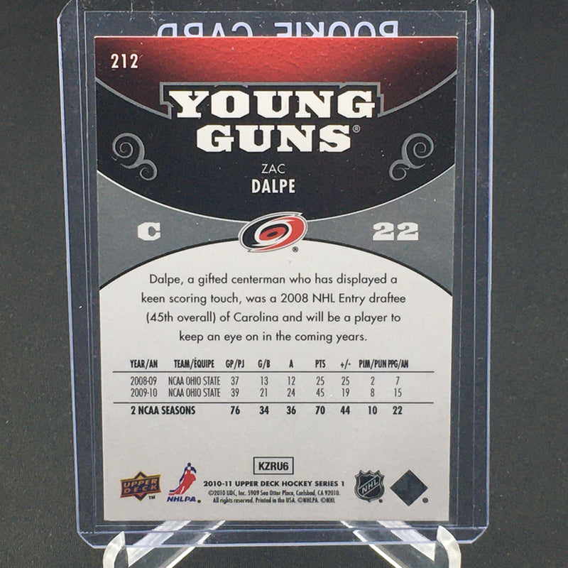 2010 UPPER DECK SERIES ONE - YOUNG GUNS - Z. DALPE -