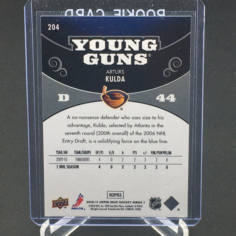 2010 UPPER DECK SERIES ONE - YOUNG GUNS - A. KULDA -