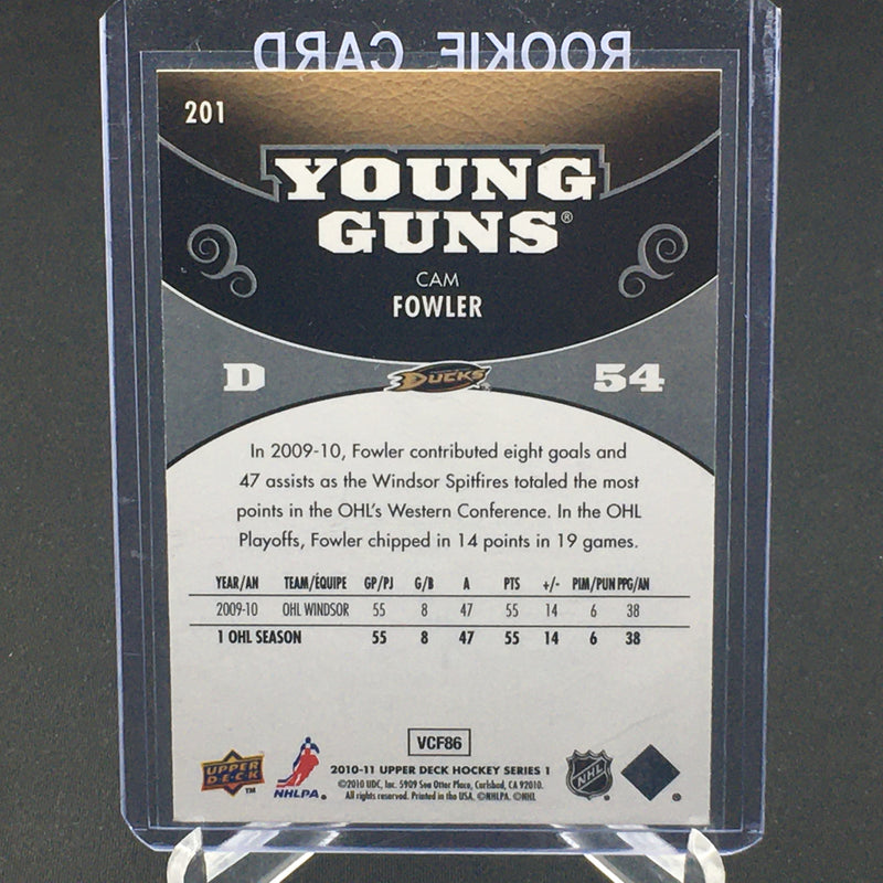 2010 UPPER DECK SERIES ONE - YOUNG GUNS - C. FOWLER -