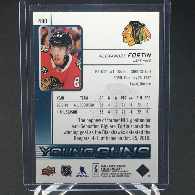2018 UPPER DECK SERIES TWO - YOUNG GUNS - A. FORTIN -