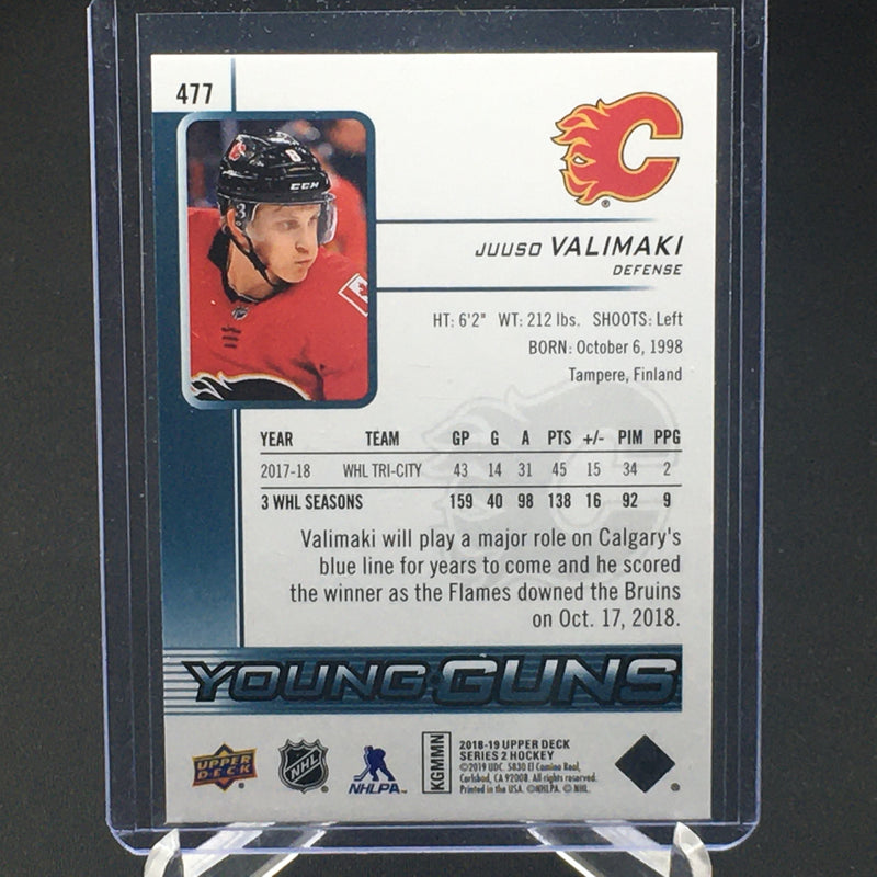 2018 UPPER DECK SERIES TWO - YOUNG GUNS - J. VALIMAKI-