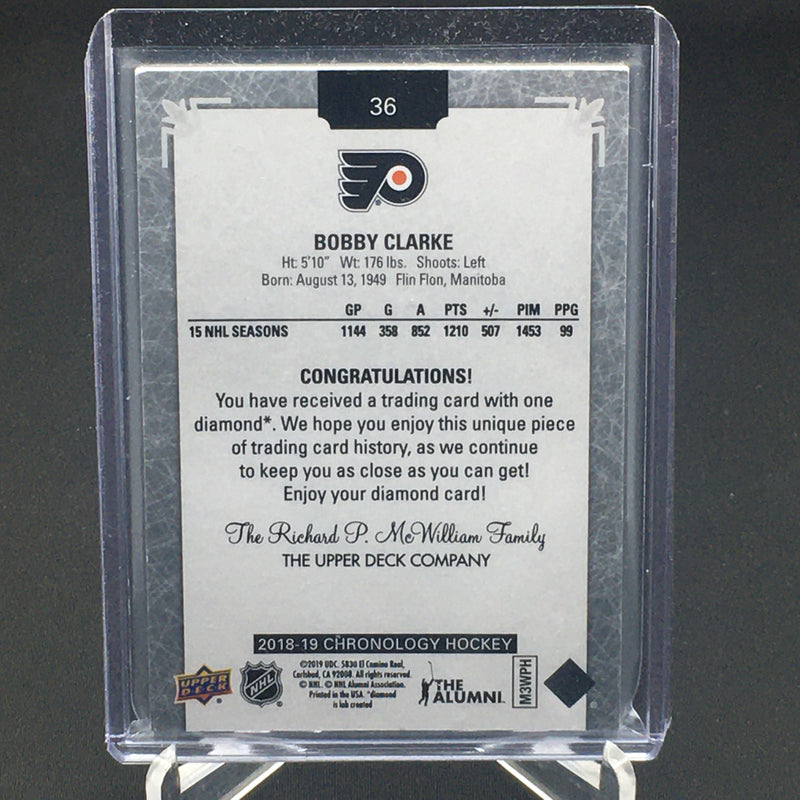 2018 UPPER DECK CHRONOLOGY - DIAMOND RELIC - B. CLARKE - #36 - #'D/36 - DIAMOND