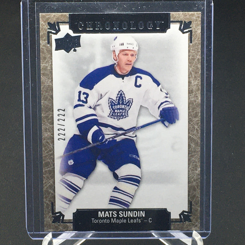 2018 UPPER DECK CHRONOLOGY - M. SUNDIN - #13 - #'D/222