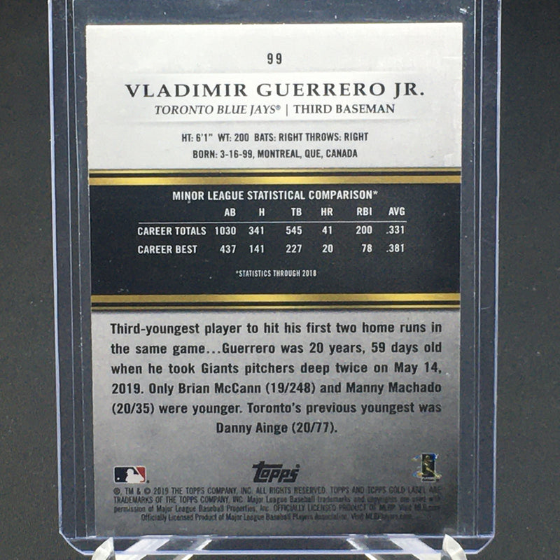 2019 TOPPS GOLD LABEL - CLASS 1 - V. GUERRERO JR. -