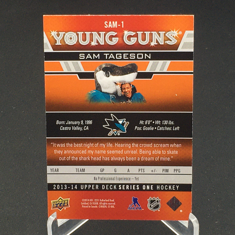 2013 UPPER DECK SERIES ONE - YOUNG GUNS - S. TAGESON -