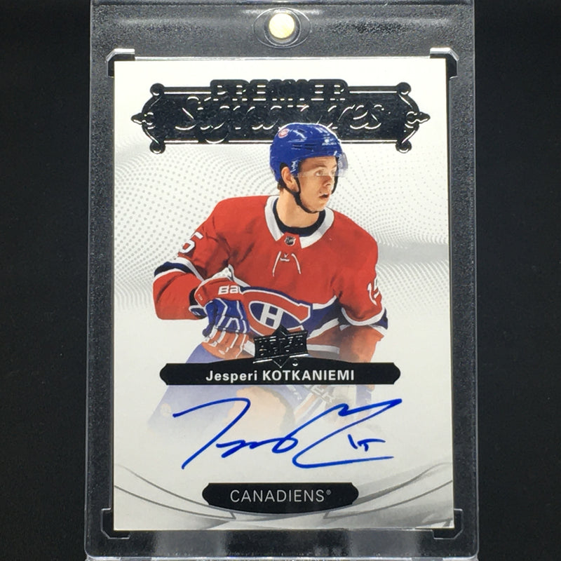 2018 UPPER DECK PREMIER - PREMIER SIGNATURES - J. KOTKANIEMI -