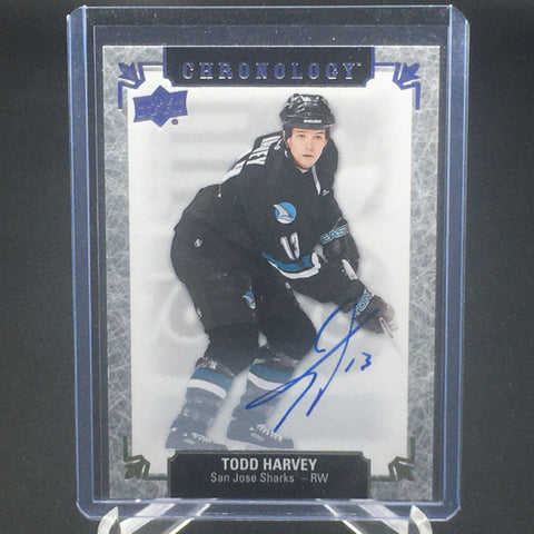2018 UPPER DECK CHRONOLOGY - FRANCHISE HISTORY - T. HARVEY - #FH-SA-TH - AUTOGRAPH