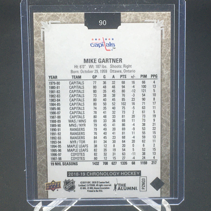 2018 UPPER DECK CHRONOLOGY -  M. GARTNER - #90 - #'D/222