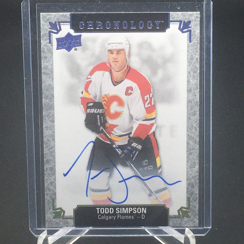 2018 UPPER DECK CHRONOLOGY - FRANCHISE HISTORY - T. SIMPSON -