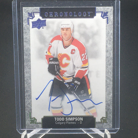 2018 UPPER DECK CHRONOLOGY - FRANCHISE HISTORY - T. SIMPSON - #FH-CA-TS - AUTOGRAPH