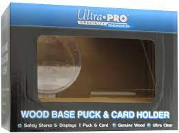 ULTRA PRO WOOD BASEBALL AND CARD DISPLAY