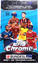 2021 TOPPS CHROME BUNDESLIGA SOCCER HOBBY BOX