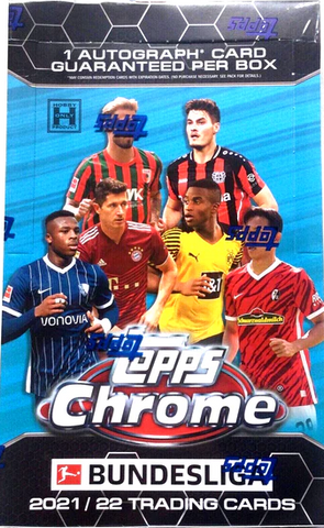 2021 TOPPS CHROME BUNDESLIGA SOCCER HOBBY BOX