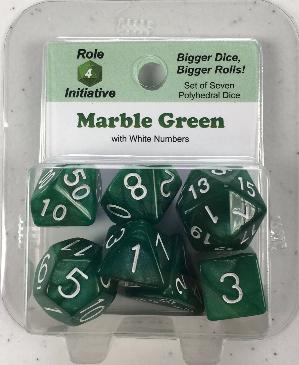 ROLE 4 INITIATIVE MARBLE RPG DICE SET