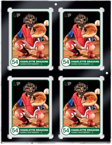 ULTRA PRO BLACK BORDER 4 THICK CARDS ONE-TOUCH 130PT