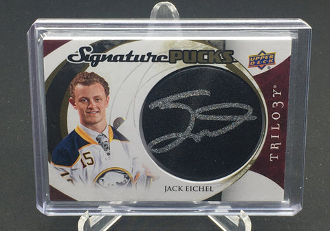 2015 UPPER DECK TRILOGY - SIGNATURE PUCKS - J. EICHEL - #SP-JE - AUTOGRAPHED PUCK