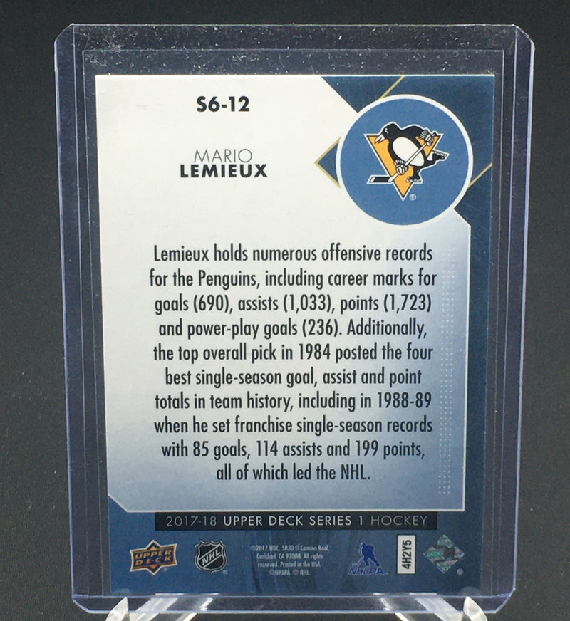 2017 UPPER DECK SERIES ONE- THE SECOND SIX  - M. LEMIEUX -