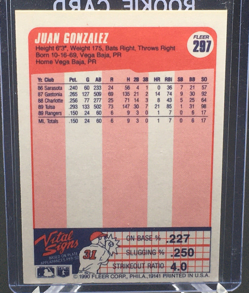 1990 FLEER - J. GONZALEZ -