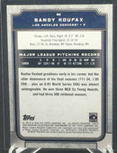 2019 TOPPS MUSEUM COLLECTION - S. KOUFAX -