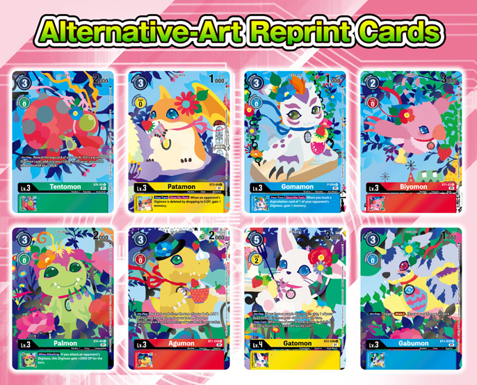 DIGIMON CARD GAME FLORAL FUN PLAYMAT & CARD SET (PB-09)