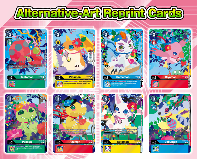 DIGIMON CARD GAME FLORAL FUN PLAYMAT & CARD SET (PB-09) DIGIMON CARD GAME FLORAL FUN PLAYMAT & CARD SET (PB-09)
