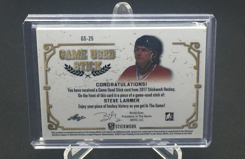 2017 LEAF IN THE GAME - STICKWORK - S. LARMER - #GS-25 - #'D/7