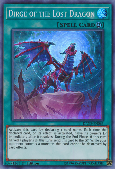 Dirge of the Lost Dragon [DANE-EN063] Super Rare