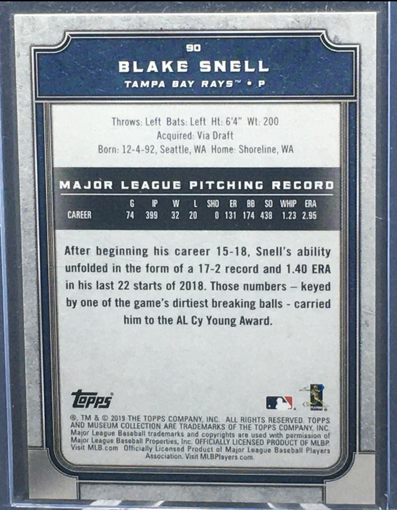 2019 TOPPS MUSEUM COLLECTION - B. SNELL - #90 - #'D/150