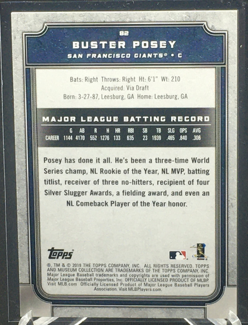 2019 TOPPS MUSEUM COLLECTION - B. POSEY -