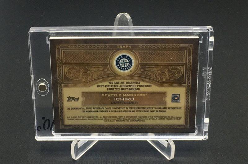 2020 TOPPS - ICHIRO - #TRAP-1 - #'D/10 - AUTOGRAPH - PATCH