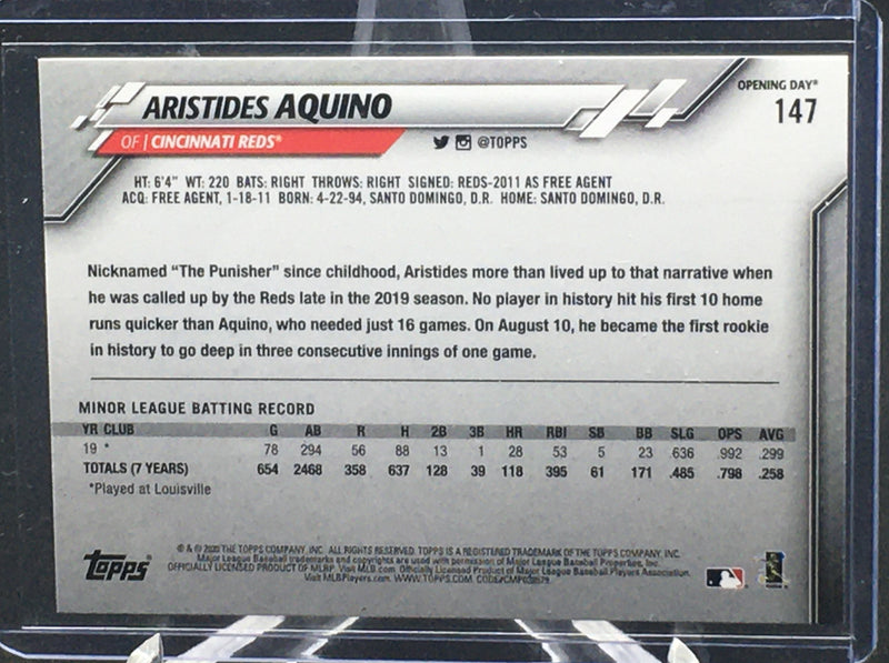 2020 TOPPS OPENING DAY - A. AQUINO -