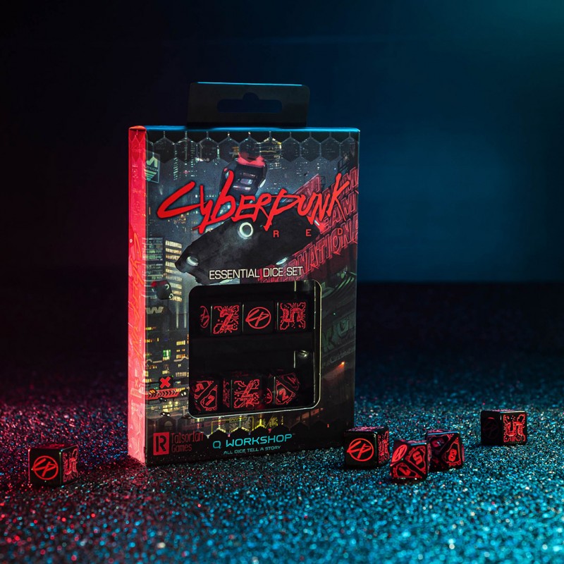 Q WORKSHOP CYBERPUNK ESSENTIAL DICE SET