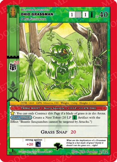 Ohio Grassman [Cryptid Nation: Wilderness First Edition Theme Deck]