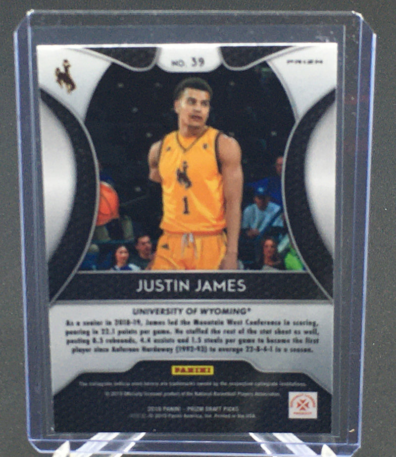 2019 PANINI PRIZM DRAFT PICKS - J. JAMES -