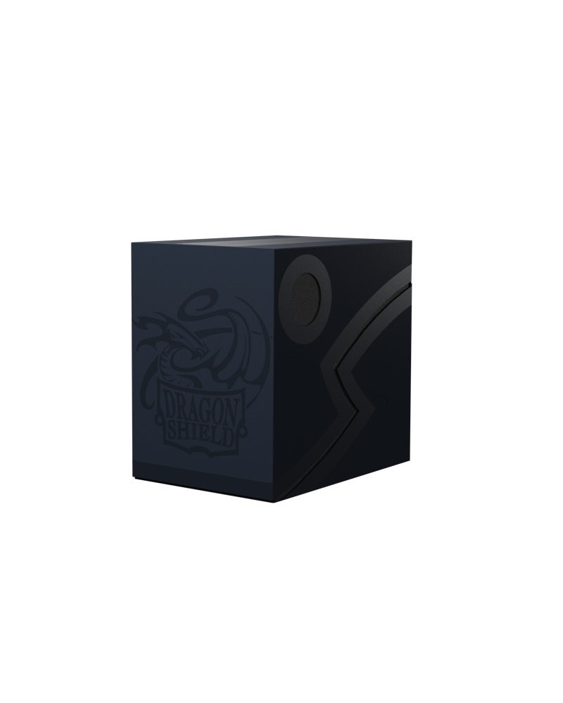 DRAGON SHIELD DOUBLE SHELL DECK BOX (BLACK INTERIOR)