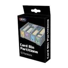BCW CARD BIN PARTITIONS 12 PACK