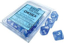 CHESSEX SET OF TEN BOREALIS D10 DICE