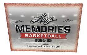 2021 LEAF MEMORIES BASKETBALL HOBBY BOX