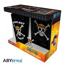 ABYSTYLE GIFT SET ONE PIECE GLASS + POCKET NOTEBOOK